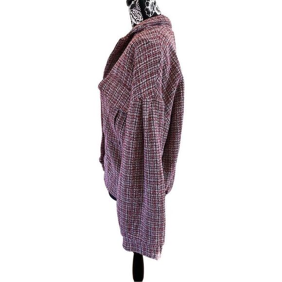 Nwt Forever 21 Tweed Winter Coat Peacoat Jacket Fall - Picture 3 of 13